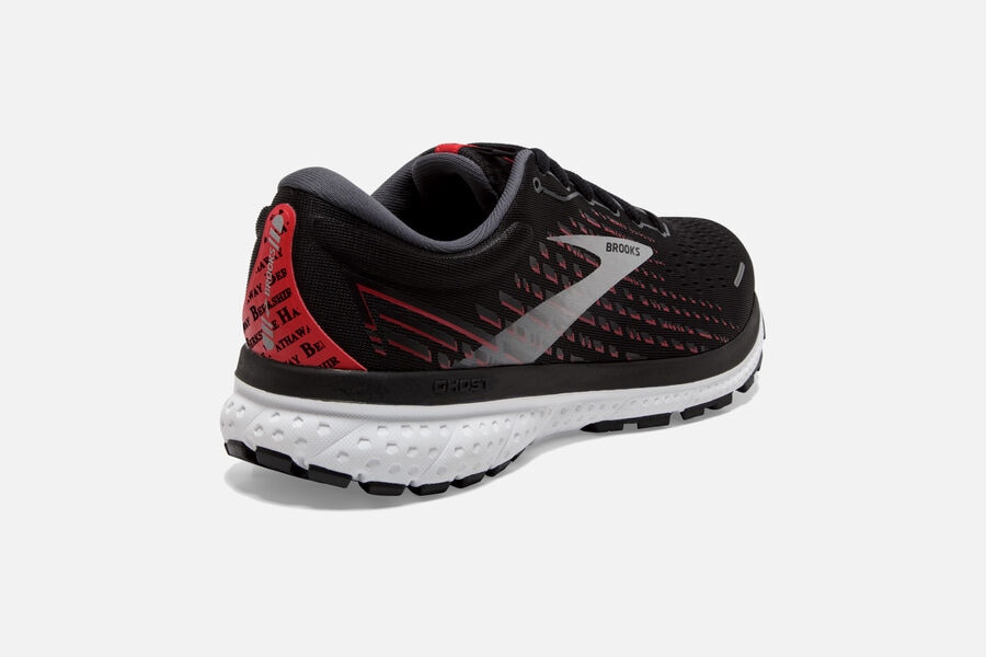 Brooks Running Shoes - Ghost 13 Road Mens - Black/Grey - IZG-142657